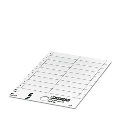 US-EMP (49X15) CUS 0830049 PHOENIX CONTACT Rótulo para encajar, Tarjeta, disponible: por tarjeta, blanco, ro..