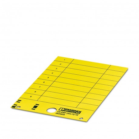 US-EMP (60X15) YE CUS 0830053 PHOENIX CONTACT Etiquettes à encliqueter, à commander : sous forme de carte, j..