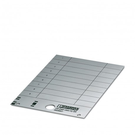 US-EMP (60X15) SR CUS 0830054 PHOENIX CONTACT Rótulo para encajar, disponible: por tarjeta, plata, rotulado ..