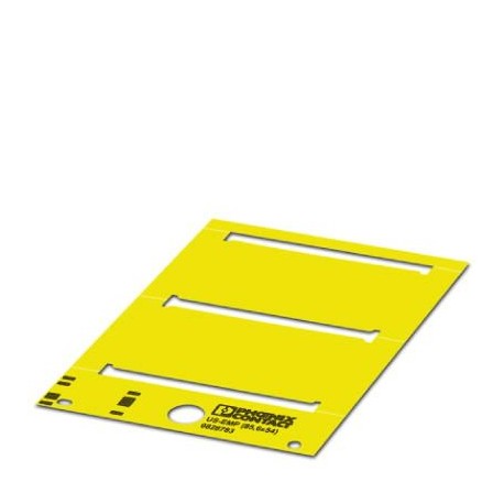 US-EMP (85,6X54) YE CUS 0830059 PHOENIX CONTACT Rótulo para encajar, disponible: por tarjeta, amarillo, rotu..