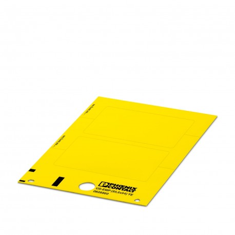 US-EMP (85,6X54) YE CUS 0830059 PHOENIX CONTACT Etiquettes à encliqueter, à commander : sous forme de carte,..