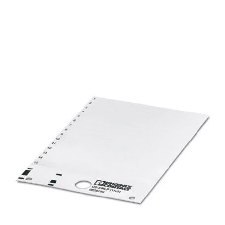 US-EMLP (11X9) CUS 0830073 PHOENIX CONTACT Etiquette en plastique, à commander : sous forme de carte, blanc,..