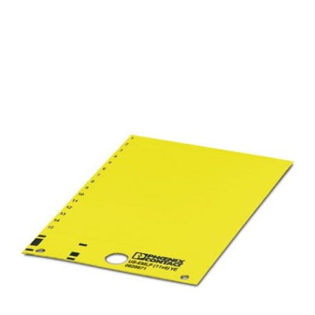 US-EMLP (11X9) YE CUS 0830074 PHOENIX CONTACT Marcador de plástico, Tarjeta, disponible: por tarjeta, amaril..