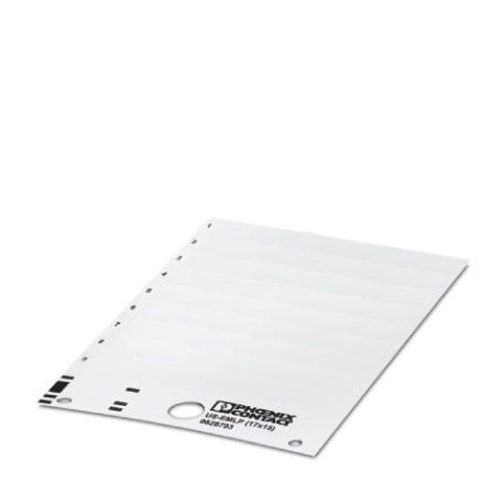 US-EMLP (17X15) CUS 0830082 PHOENIX CONTACT Etiquette en plastique, à commander : sous forme de carte, blanc..