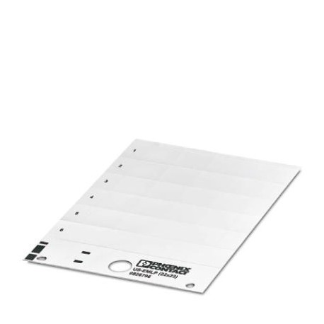 US-EMLP (22X22) CUS 0830088 PHOENIX CONTACT Etiquette en plastique, à commander : sous forme de carte, blanc..