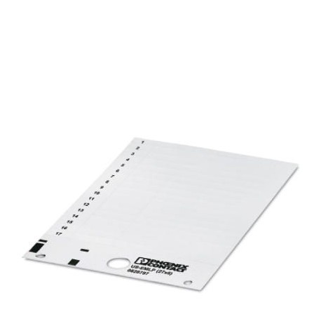 US-EMLP (27X8) CUS 0830091 PHOENIX CONTACT Marcador de plástico, Tarjeta, disponible: por tarjeta, blanco, r..