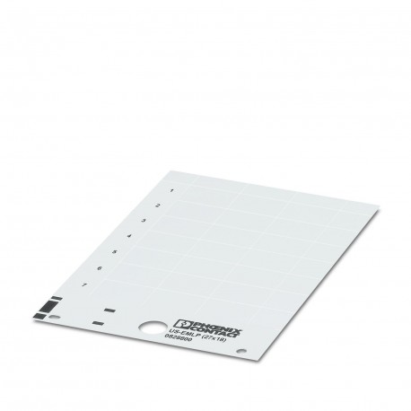 US-EMLP (27X18) CUS 0830100 PHOENIX CONTACT Etiquette en plastique, à commander : sous forme de carte, blanc..