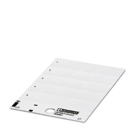 US-EMLP (27X27) CUS 0830103 PHOENIX CONTACT Etiquette en plastique, à commander : sous forme de carte, blanc..