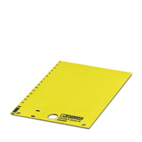 US-EMLP (35X9) YE CUS 0830107 PHOENIX CONTACT Marcador de plástico, Tarjeta, disponible: por tarjeta, amaril..