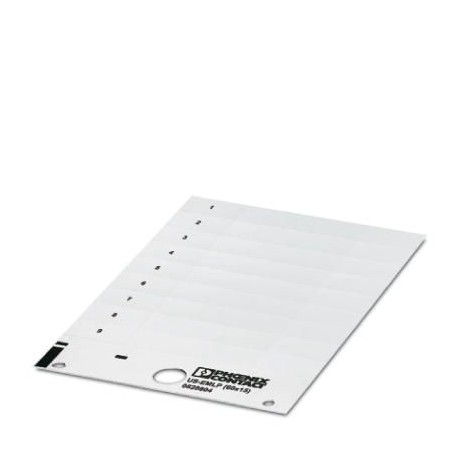 US-EMLP (60X15) CUS 0830112 PHOENIX CONTACT Etiquette en plastique, à commander : sous forme de carte, blanc..