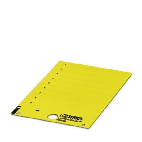 US-EMLP (60X15) YE CUS 0830113 PHOENIX CONTACT Marcador de plástico, Tarjeta, disponible: por tarjeta, amari..