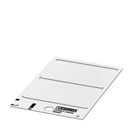 US-EMLP (100X60) CUS 0830121 PHOENIX CONTACT Etiquette en plastique, à commander : sous forme de carte, blan..