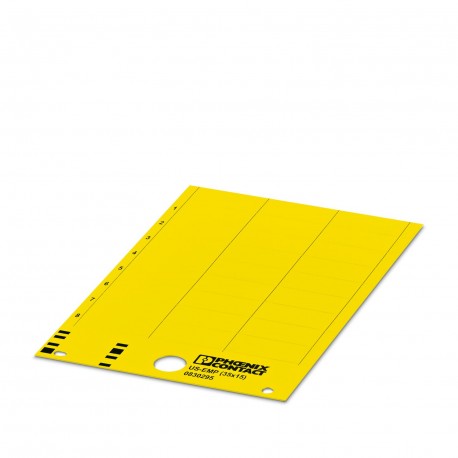 US-EMP (35X15) YE 0830307 PHOENIX CONTACT Rótulo para encajar, Tarjeta, amarillo, sin rotular, rotulable con..