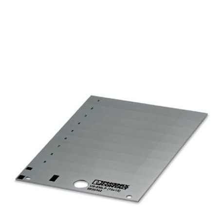 US-EMLP (70X15) SR 0830326 PHOENIX CONTACT Marcador de plástico, Tarjeta, plata, sin rotular, rotulable con:..