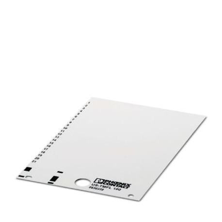 US-TMFL 100 0830339 PHOENIX CONTACT Marcador para bornes, Tarjeta, blanco, sin rotular, rotulable con: BLUEM..