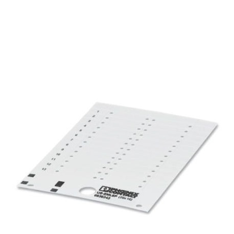 US-EMLSP (28X10) 0830343 PHOENIX CONTACT Marcadores para adherir, atornillar o remachar, Tarjeta, blanco, si..