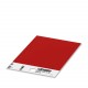 US-EMP (8,8X15) RD 0830428 PHOENIX CONTACT Rótulo para encajar, Tarjeta, rojo, sin rotular, rotulable con: T..