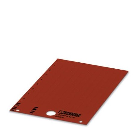 US-EMP (8,8X15) RD 0830428 PHOENIX CONTACT Rótulo para encajar, Tarjeta, rojo, sin rotular, rotulable con: T..