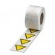 PML-W100 (50X50)R 0830430 PHOENIX CONTACT Placa de aviso, Rollo, amarillo/negro, sin rotular, rotulable con:..