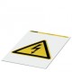 PML-W101 (200X200) 0830436 PHOENIX CONTACT Etiquette d'avertissement, Feuille, jaune, repéré: Symbole éclair..
