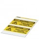 PML-W303 (200X100) 0830472 PHOENIX CONTACT Предупреждающая этикетка, лист, желтый, с надписью: вспышка молни..