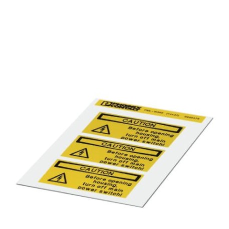 PML-W305 (74X37) 0830478 PHOENIX CONTACT Warning label