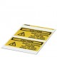 PML-W305 (200X100) 0830480 PHOENIX CONTACT Предупреждающая этикетка, лист, желтый, с надписью: вспышка молни..