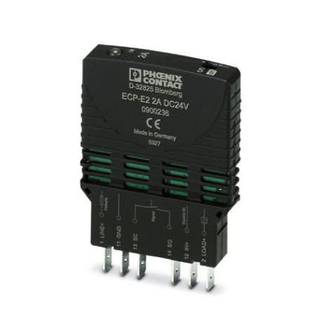 ECP-E2-2A 0900236 PHOENIX CONTACT Interruptores de protección de aparatos electrónicos, número de polos: 1, ..