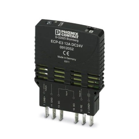 ECP-E3 12A 0912052 PHOENIX CONTACT Interruptores de protección de aparatos electrónicos, número de polos: 1,..