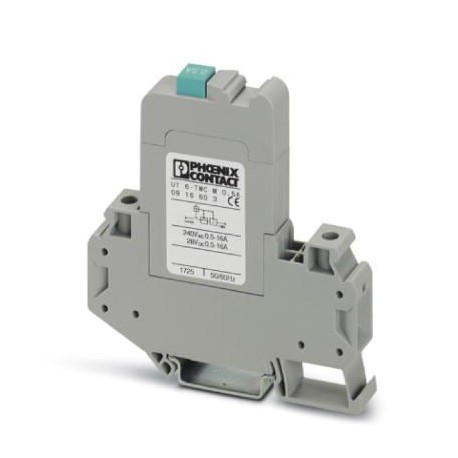 UT 6-TMC M 0,5A 0916603 PHOENIX CONTACT Interruptor de protección termomagnético, 1 polo, para montaje sobre..