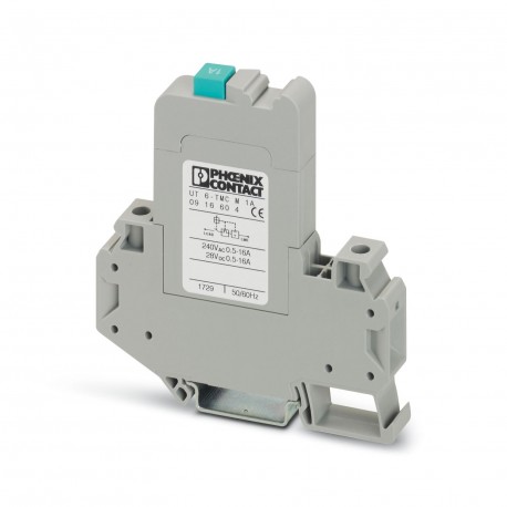 UT 6-TMC M 1A 0916604 PHOENIX CONTACT Interruptor de protección termomagnético, 1 polo, para montaje sobre c..