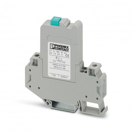 UT 6-TMC M 4A 0916606 PHOENIX CONTACT Interruptor de protección termomagnético, 1 polo, para montaje sobre c..