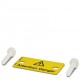 WS 4-15 1004241 PHOENIX CONTACT Placa de aviso, Placa, naranja, rotulado: Rayo con flecha y advertencia en i..