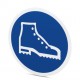 PML-M113 (D200) 1014175 PHOENIX CONTACT placa obrigação, Elbow, azul, rotulada: Usar sapatos de segurança, t..