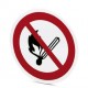 PML-P106 (D200) 1014201 PHOENIX CONTACT Запрет знак, Elbow, красный / белый, Меченый: Не курить, огонь, плам..
