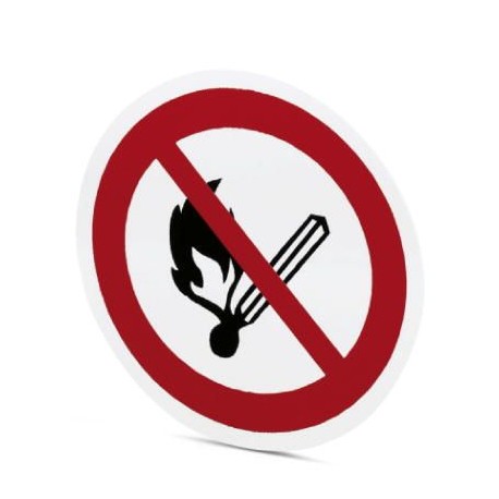 PML-P106 (D200) 1014201 PHOENIX CONTACT Sinal da proibição, Cotovelo, vermelho / branco, rotulada: Não fumar..
