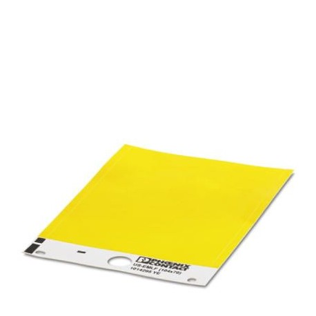 US-EMLF (104X70) YE 1014295 PHOENIX CONTACT Etiqueta, Tarjeta, amarillo, sin rotular, rotulable con: BLUEMAR..
