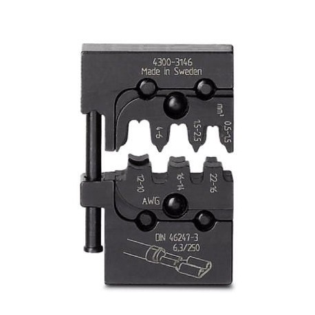 CRIMPFOX-M SC 6/DIE 1212085 PHOENIX CONTACT Matriz, para Crimpfox-M, para hembras de enchufe plano sin aisla..