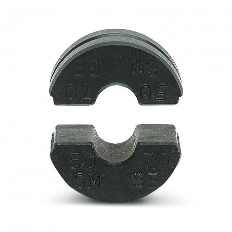 CRIMPFOX-C50 R50-70/DIE 1212351 PHOENIX CONTACT Matriz prerredondeada (par), para CRIMPFOX-C50, para cables ..