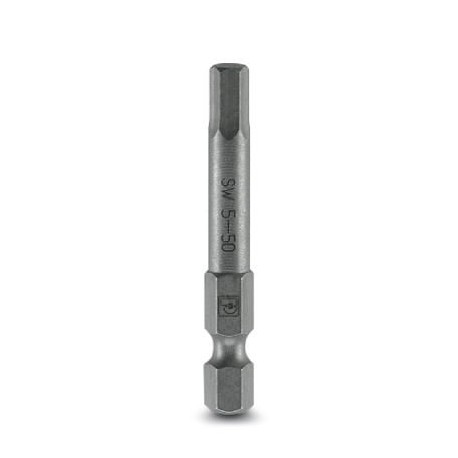 SF-BIT-HEX 5-50 1212649 PHOENIX CONTACT Punta para tornillo, hexagonal, accionamiento E6,3-1/4 , tamaño: hex..