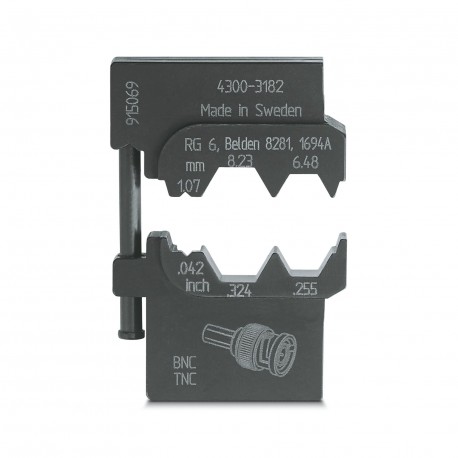 CRIMPFOX-M CX-6/DIE 1212747 PHOENIX CONTACT Matriz, para Crimpfox-M, para conector enchufable coaxial