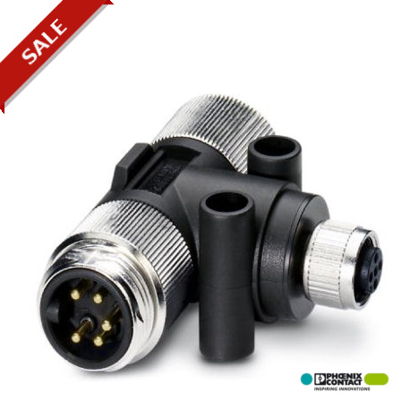 SAC-5P-M12T/2XMIN DN 1401028 PHOENIX CONTACT Distributore a T sistema bus, DeviceNet™, 5-poli, Maschio dirit..