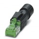 VS-08-RJ45-Q 1402420 PHOENIX CONTACT RJ45-Steckverbinder, IP20, CAT5e, 8-polig, mit QUICKON-Schnellanschluss..