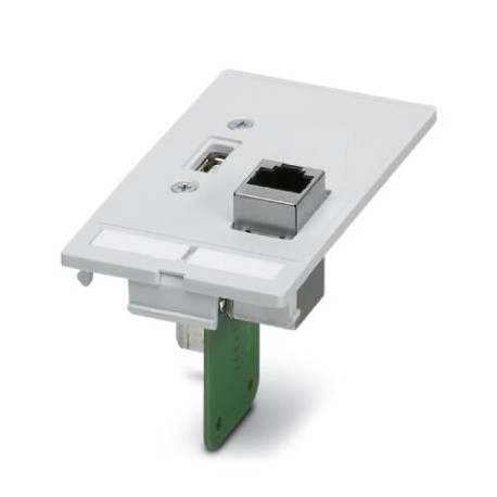 SI-FP-R1A-U1A 1404499 PHOENIX CONTACT Placa frontal de datos con insertos de contactos, plástico con chapa p..