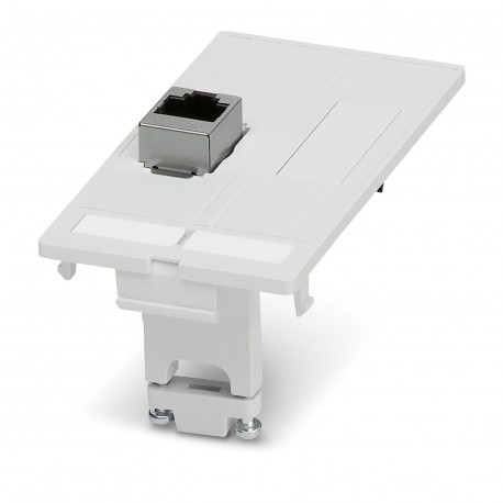 SI-FP-R1A-D1E 1404500 PHOENIX CONTACT Placa frontal de datos con insertos de contactos, plástico, 1xRJ45, 8 ..