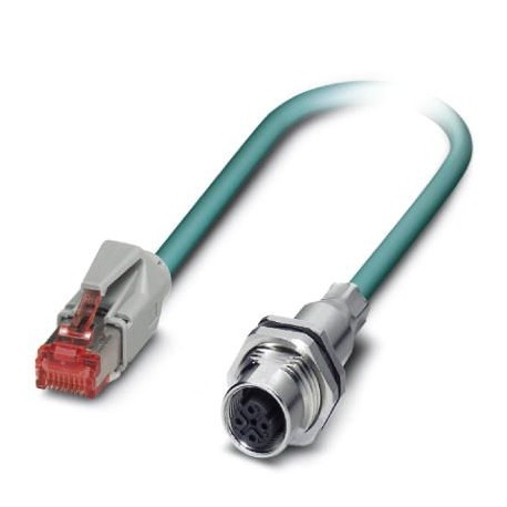 VS-M12FSBP-IP20-93E-LI/2,0 1406085 PHOENIX CONTACT Cable de red, longitud de cable: 2 m, número de polos: 4,..