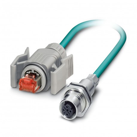 VS-M12FSBP-IP67-93E-LI/2,0 1406247 PHOENIX CONTACT Cable de red, longitud de cable: 2 m, número de polos: 4,..