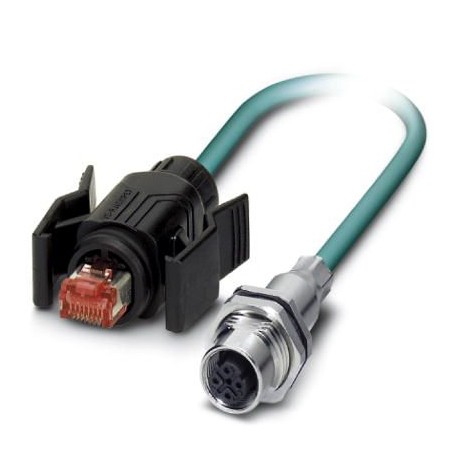 1406399 PHOENIX CONTACT Cable Ethernet confeccionado, CAT5e, apantallado, 2 pares, AWG 26 flexible (7 hilos)..