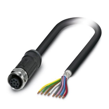 SAC-8P- 2,0-28X/M12FS SH OD 1407282 PHOENIX CONTACT Cable para sensores/actuadores