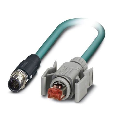 NBC-MS/ 1,0-94B/R4MC SCO 1407422 PHOENIX CONTACT Cable de red, Ethernet CAT5 (1 GBit/s), 8-polos, PUR, azul ..